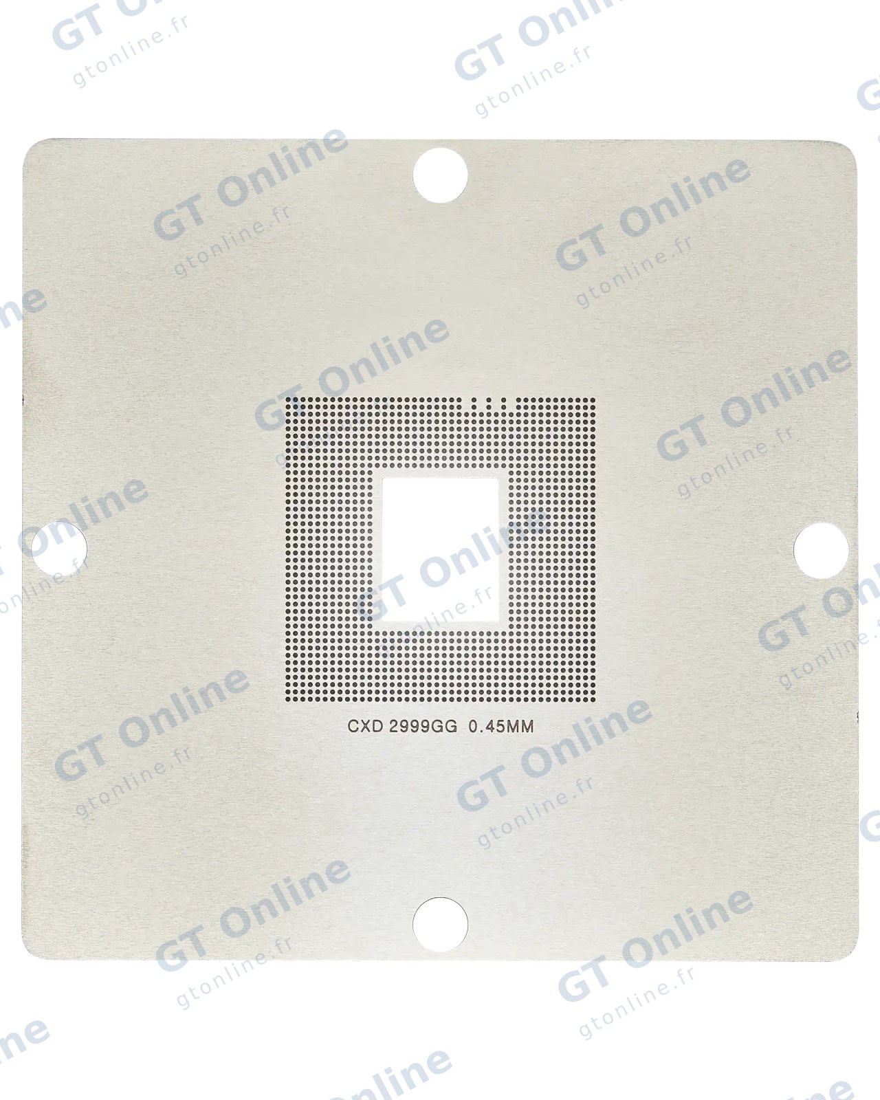Pochoir de rebillage BGA southbridge / GPU CXD2999GG pour Sony PlayStation 4 (0,45 mm)