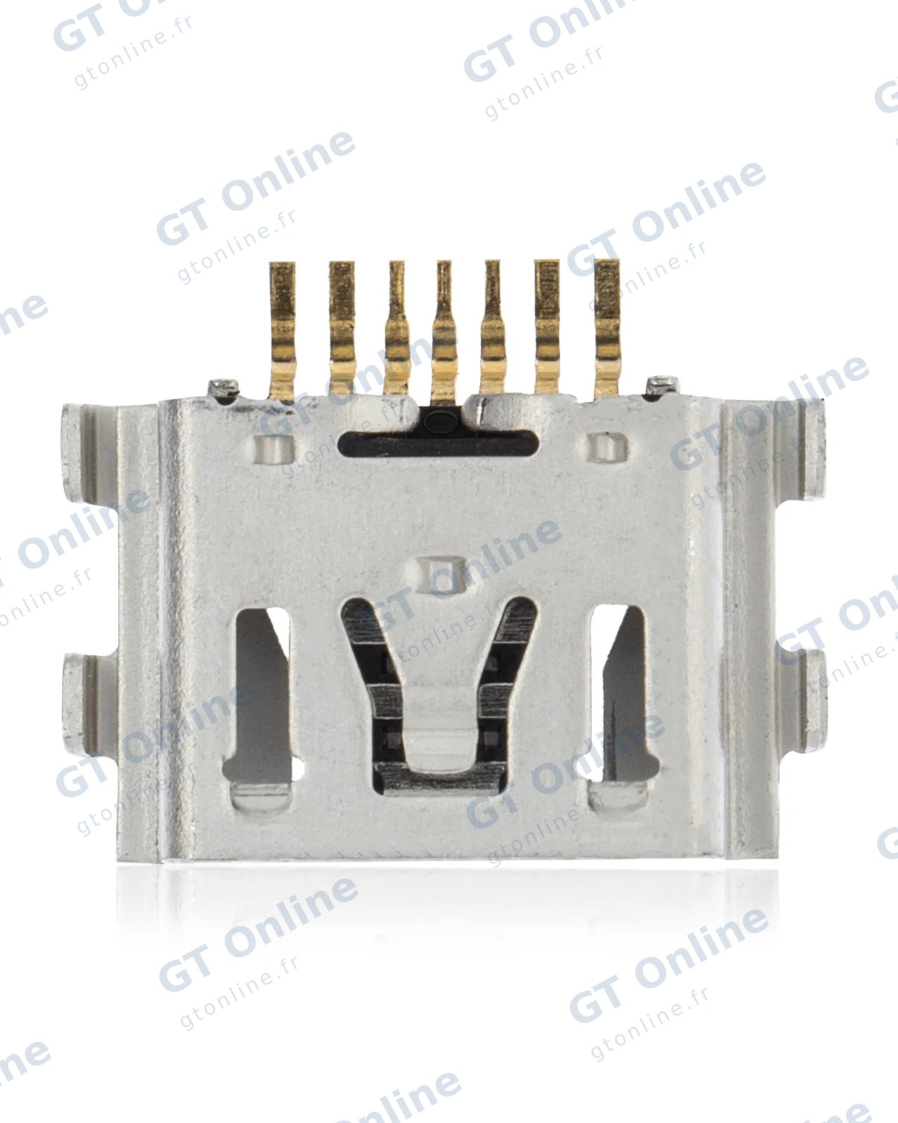 Connecteur de charge à souder — format Micro A, 7 broches, 4 points de fixation (C239)
