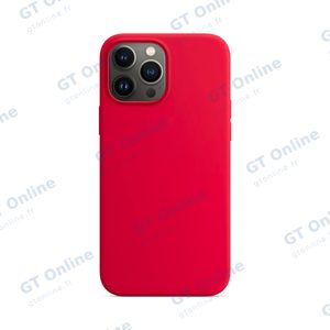 Coque Silicone Compatible pour Apple iPhone 13 Pro Max (#14) Rouge