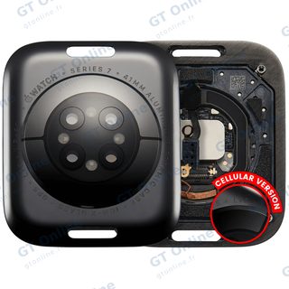 Vitre arrière pour Apple Watch Series 7 (41mm) (LET Version, Aluminum / Space Black)