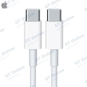 Câble Data USB-C vers USB-C Apple MLL82ZM/A 96W 2m Blanc