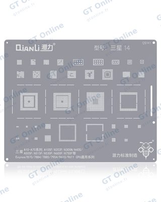 Pochoir de rebillage Qianli Bumblebee QS141 pour Samsung Galaxy 14