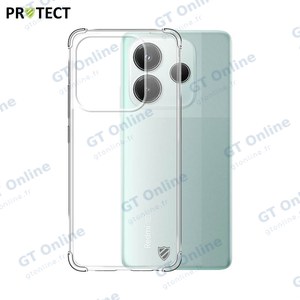 Coque Silicone Renforcée PROTECT pour Xiaomi Redmi Note 14 5G Transparent
