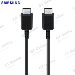 Câble Data USB-C vers USB-C Samsung EP-DW767JBE 25W 3A GP-TOU021RFCBW (1.8m) Bulk Noir