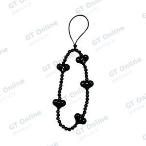 Bracelet pour Smartphone Cœur B1 Noir
