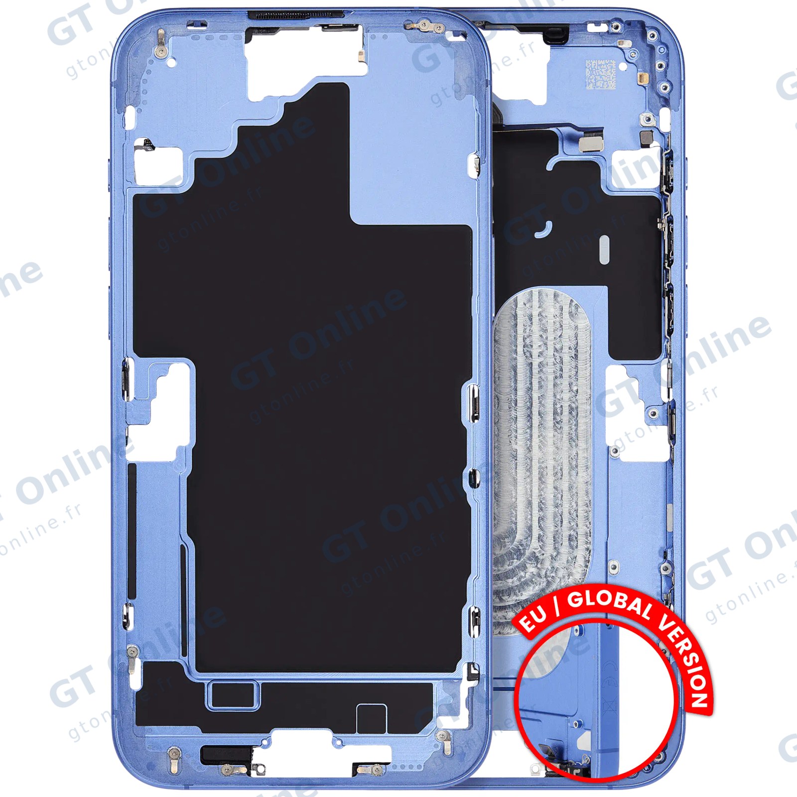 Châssis pour Apple iPhone 16 Plus (version EU, origine d'occasion — grade A, Ultramarine)