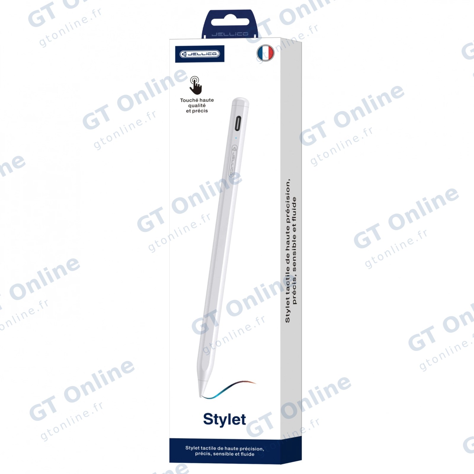 Stylet pour smartphones et tablettes JELLICO T1 — blanc