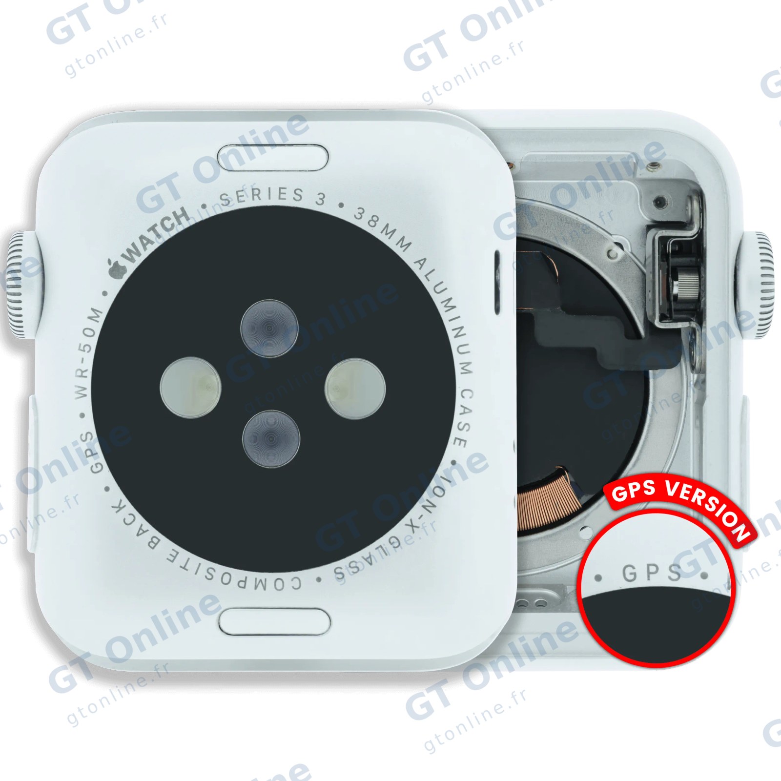 Châssis pour Apple Watch Series 3 (38MM) (occasion d'origine — grade A, version GPS, Aluminum / Silver)