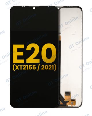 Écran LCD sans châssis pour Motorola Moto E20 (XT2155 / 2021) (reconditionné, noir)