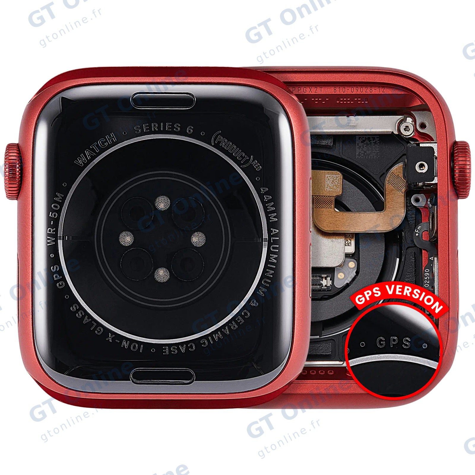 Châssis pour Apple Watch Series 6 (44MM) (origine d'occasion — grade A, version GPS, Aluminum / Red)