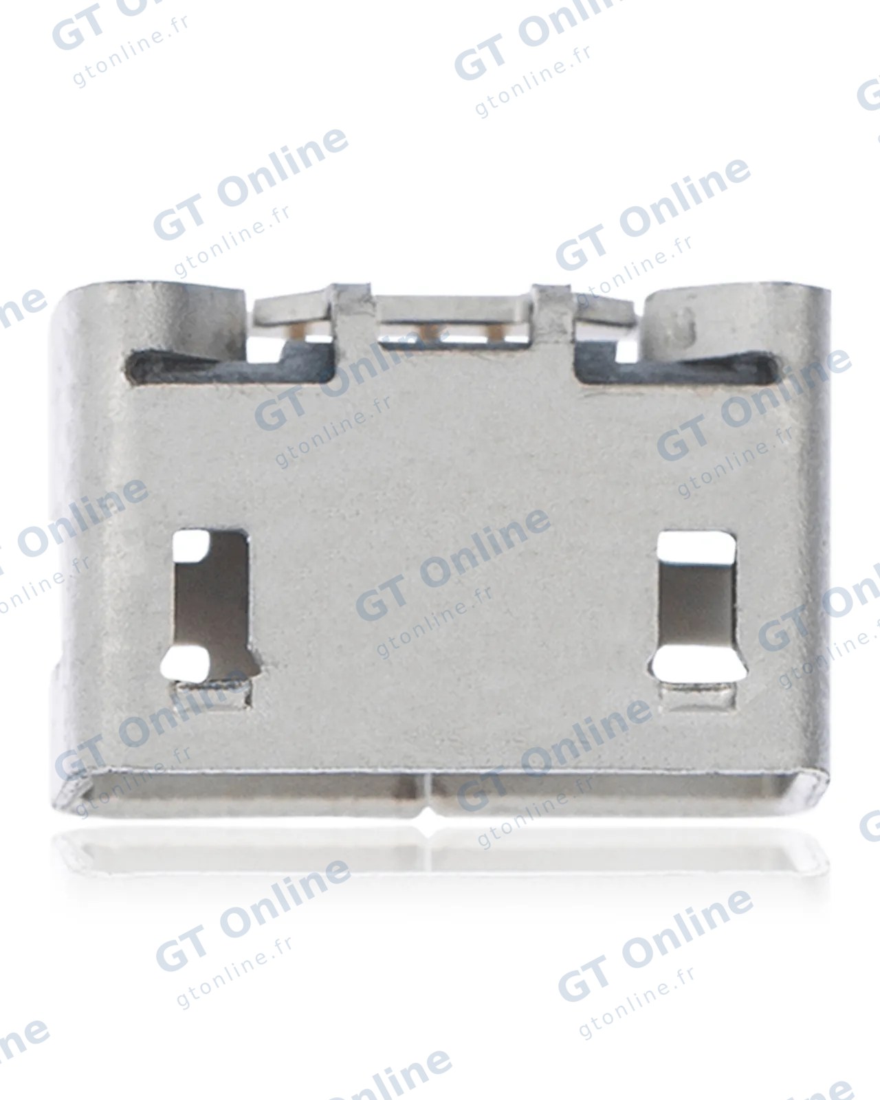 Connecteur de charge à souder — format Micro B, 5 broches, 2 points de fixation (C040)