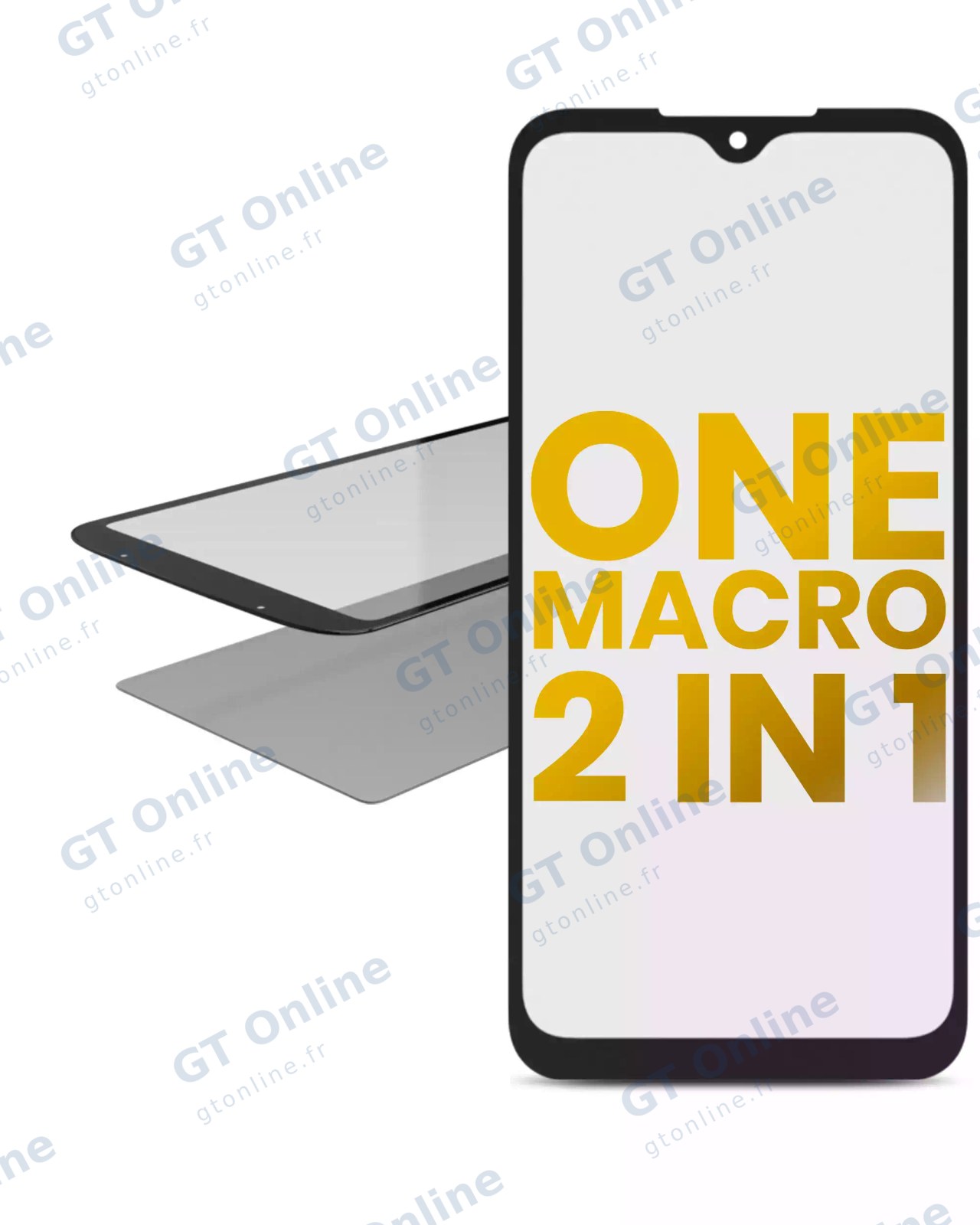Vitre d’écran avec OCA pour Motorola One Macro (XT2016 / 2019)