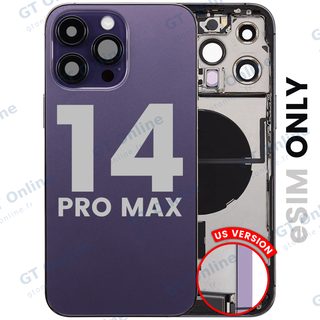 Châssis pour Apple iPhone 14 Pro Max (version US, origine d'occasion — grade B, Deep Purple)