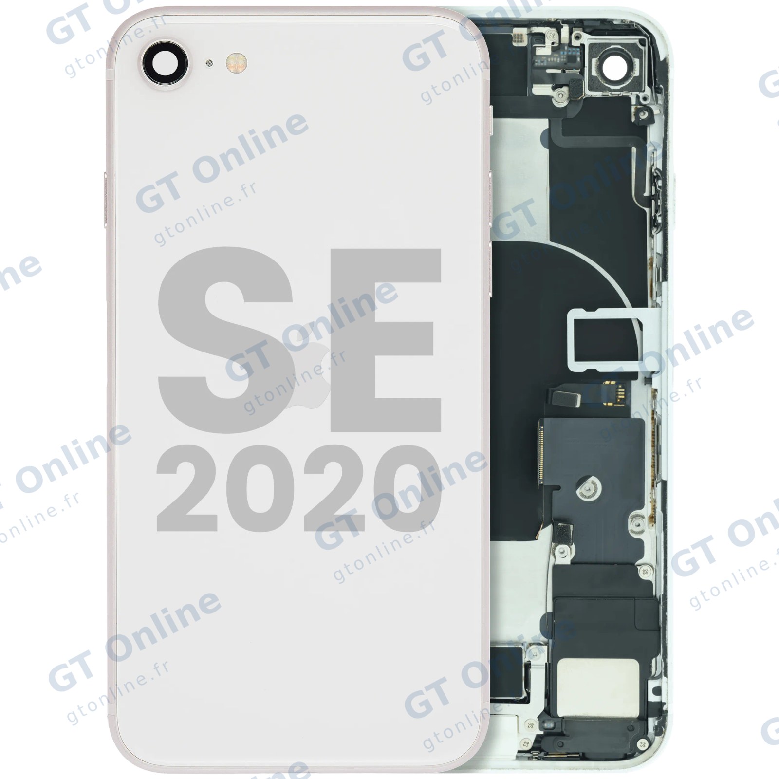 Châssis pour Apple iPhone SE (2020) (origine d'occasion — grade B, blanc)