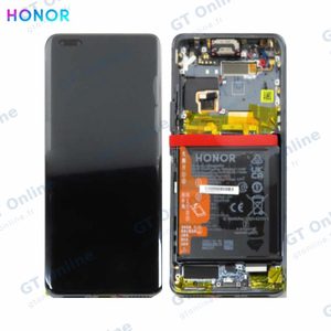 Bloc Écran Complet avec Châssis et Batterie Original Honor Magic 4 Pro 0235ACGJ 0235AGXA Noir