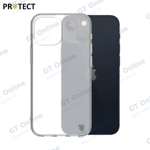 Coque Silicone PROTECT pour Apple iPhone 13 Mini Transparent