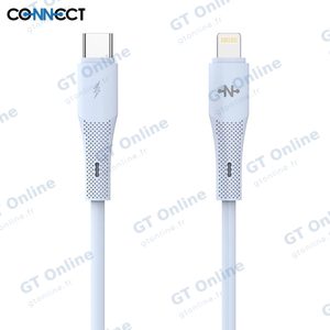 Câble Data USB-C vers Lightning CONNECT MC-CB2L14 30W (1m) Bleu
