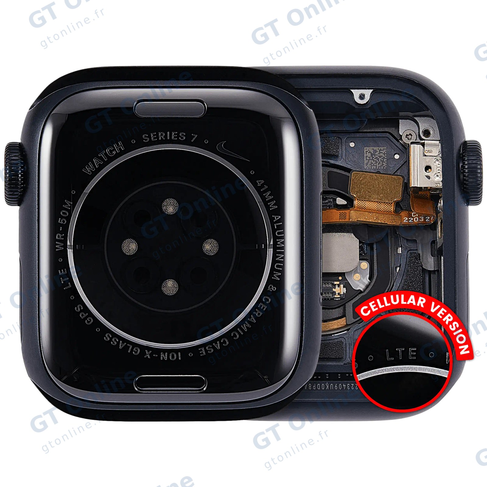 Châssis pour Apple Watch Series 7 (41MM) (origine d'occasion — grade A, Cellular Version, Aluminum / Space Black)