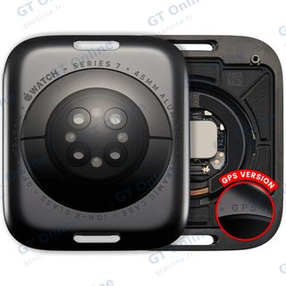 Vitre arrière pour Apple Watch Series 7 (45mm) (version GPS, Aluminum / Space Black)