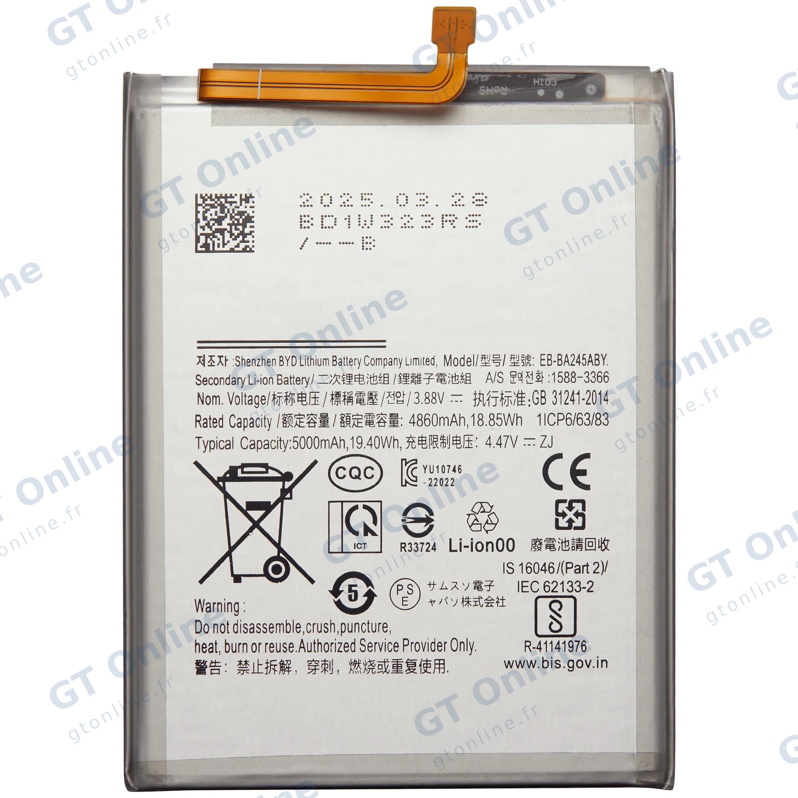 Batterie pour Samsung Galaxy A24 (EB-BA245ABY)