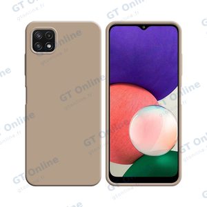 Coque Silicone Compatible pour Samsung Galaxy A22 5G A226B (#18) Rose Gold