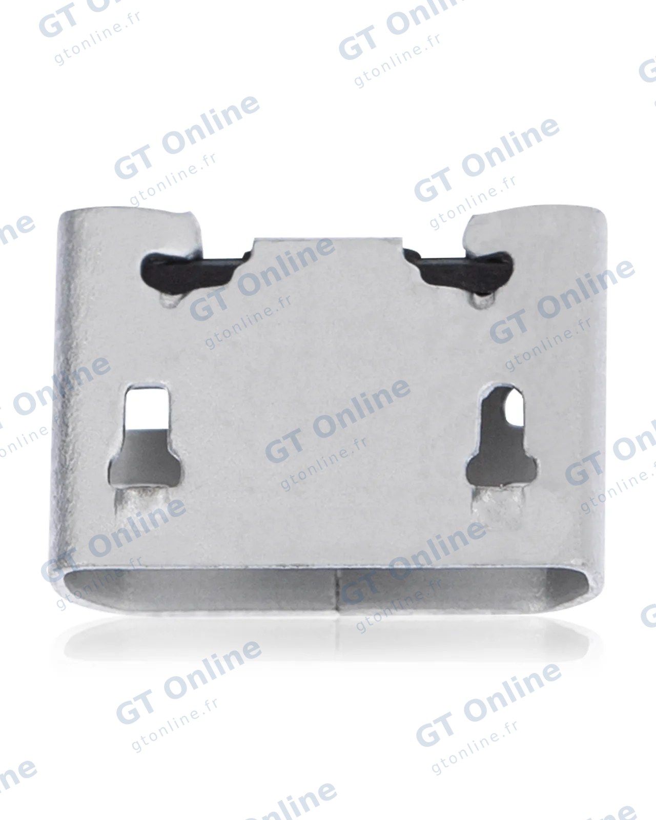 Connecteur de charge à souder — format Micro B, 5 broches, 2 points de fixation (C045)