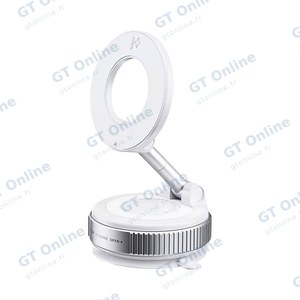 Support pour Smartphone Magnétique avec Fixation Ventouse Blanc