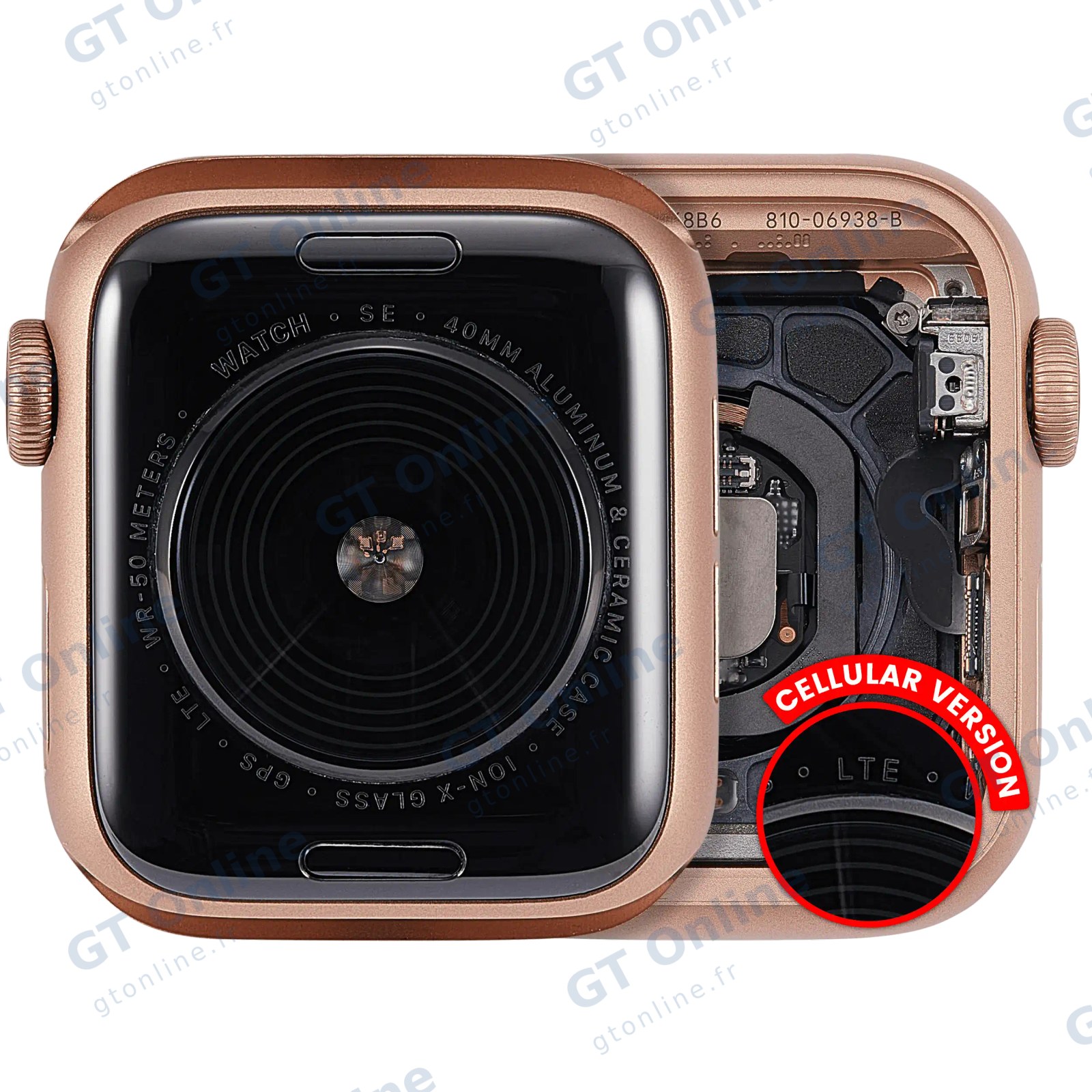 Châssis pour Apple Watch Series SE 1st (40MM) (origine d'occasion — grade A, Cellular Version, Aluminum / Gold)