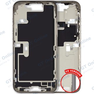 Châssis pour Apple iPhone 16 Pro Max (version US, origine d'occasion — grade B, Natural Titanium)
