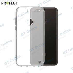 Coque Silicone PROTECT pour Huawei Y7 2018 Transparent