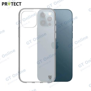 Coque Silicone PROTECT pour Apple iPhone 12/iPhone 12 Pro Transparent