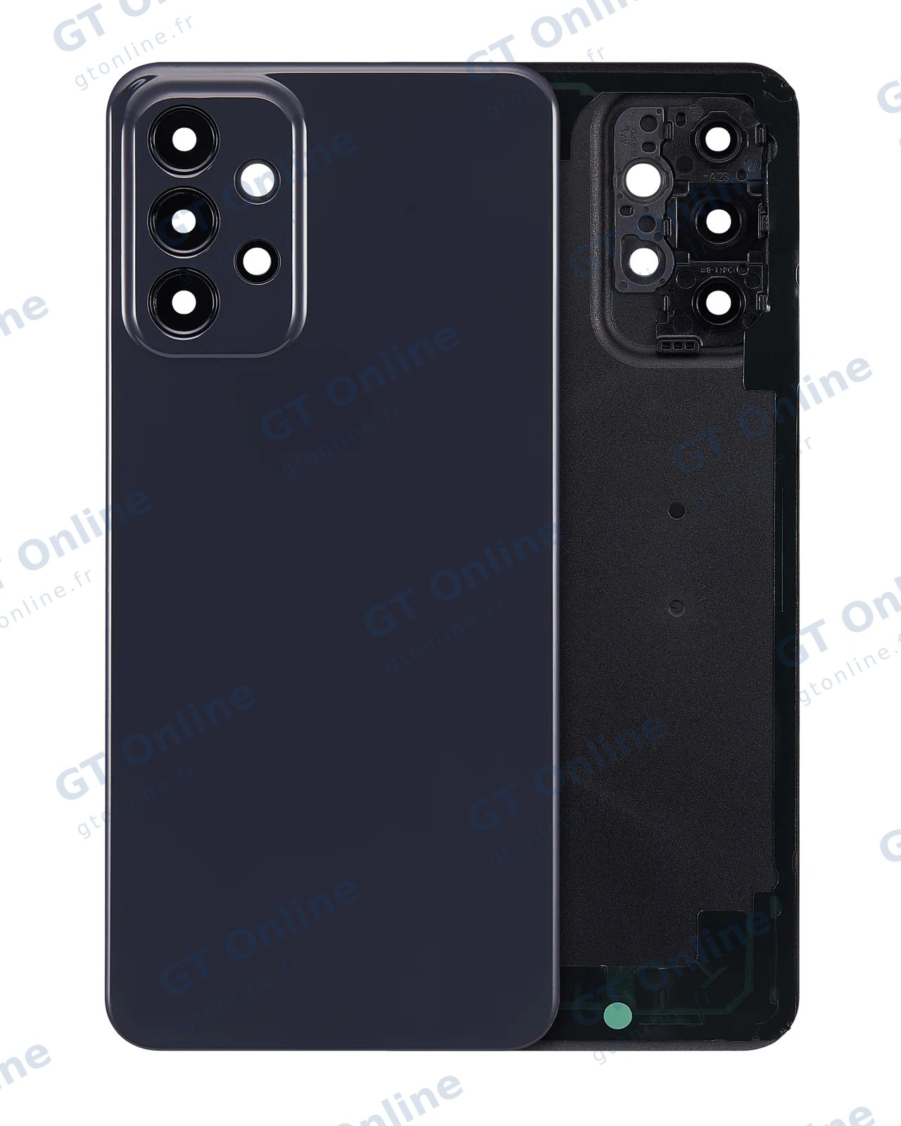 Vitre arrière pour Samsung Galaxy A23 (A235 / 2022) (compatible premium, noir)