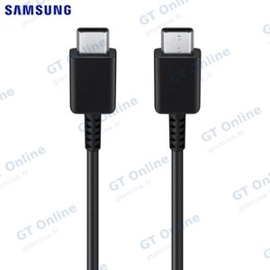 Câble Data USB-C vers USB-C Samsung EP-DA705BBE 25W 3A (1m) GP-TOU021RFBBW Bulk Noir