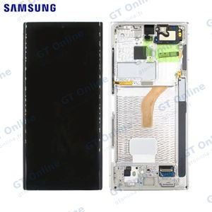 Écran Tactile Original Samsung Galaxy S22 Ultra S908 GH82-27488C GH82-27489C Blanc