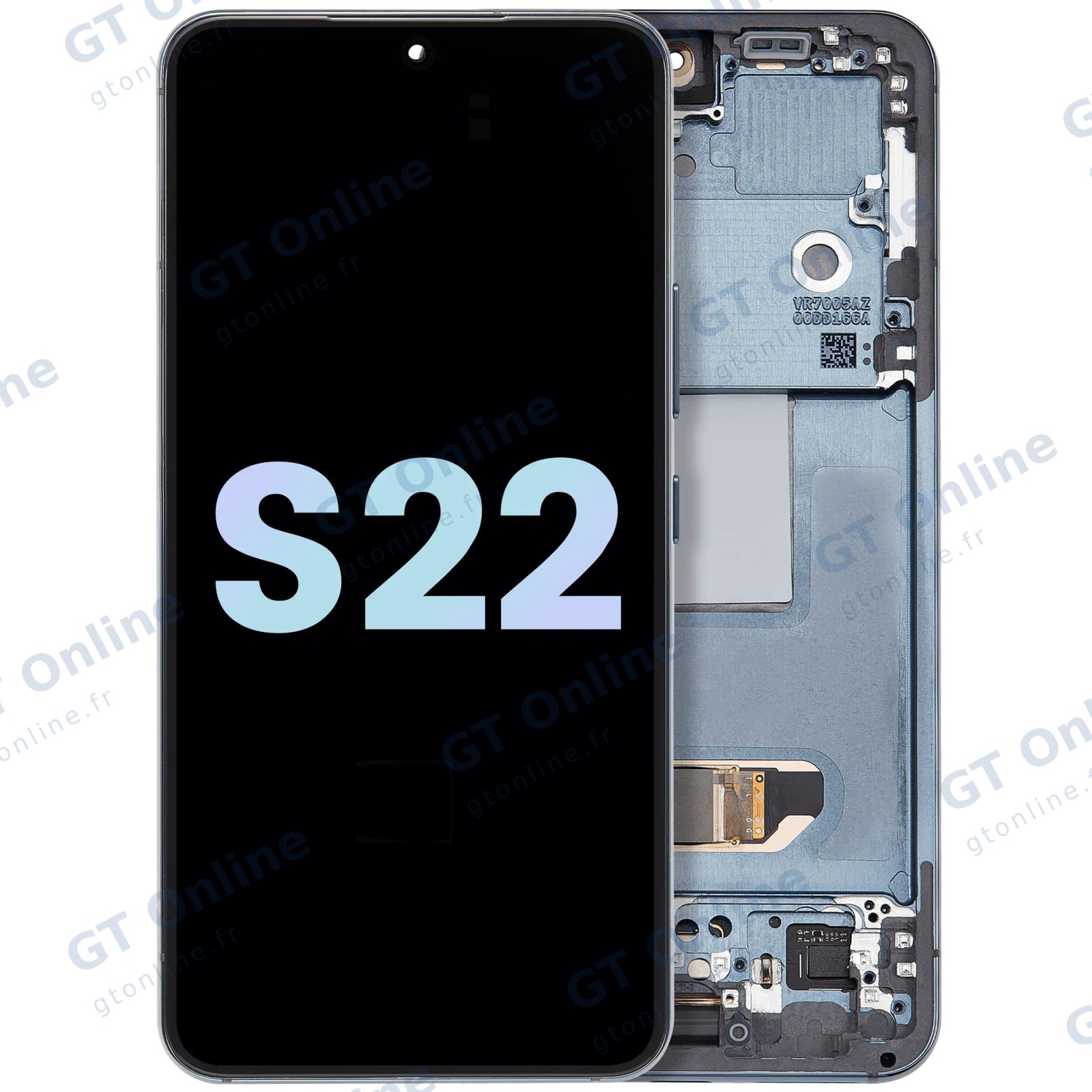 Écran OLED avec châssis pour Samsung Galaxy S22 5G (pack service origine, vert)