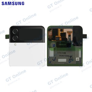 Cache Arrière Original Samsung Galaxy Z Flip 4 5G F721 (Supérieur) GH97-27947F Blanc