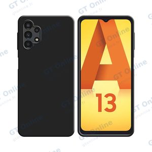 Coque Silicone Compatible pour Samsung Galaxy A13 4G A135 (#3) Noir