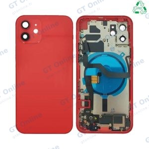 Coque de Réparation Complète Aftermarket (PIEC) Apple iPhone 12 Rouge