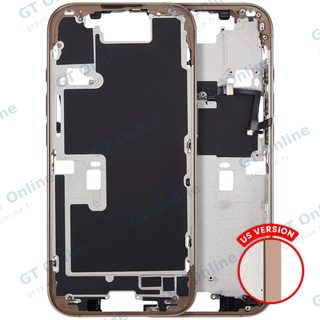 Châssis pour Apple iPhone 16 Pro (version US, compatible premium, Desert Titanium)