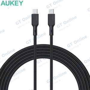 Câble Data USB-C vers USB-C AUKEY CB-KCC102 1.8m 100W Noir