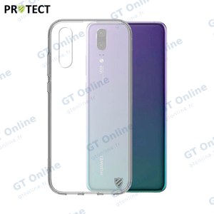 Coque Silicone PROTECT pour Huawei P20 Transparent