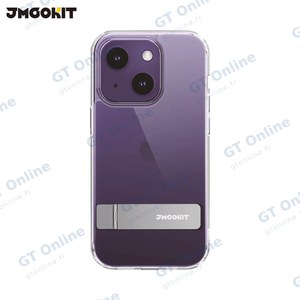 Coque de Protection Metal Bracket JMGOKIT pour Apple iPhone 14 Plus Transparent