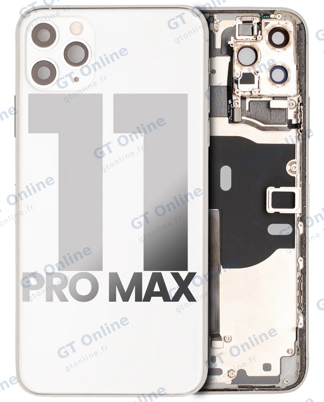 Châssis pour Apple iPhone 11 Pro Max (origine d'occasion — grade A, argent)