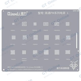 Pochoir de rebillage Qianli Bumblebee QS66 pour puces Qualcomm PM (série 1)