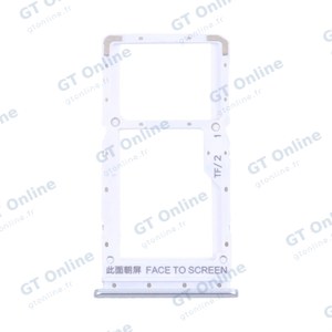 Tiroir Sim Premium Xiaomi Redmi Note 10 5G/Poco M3 Pro 5G Argent Chrome