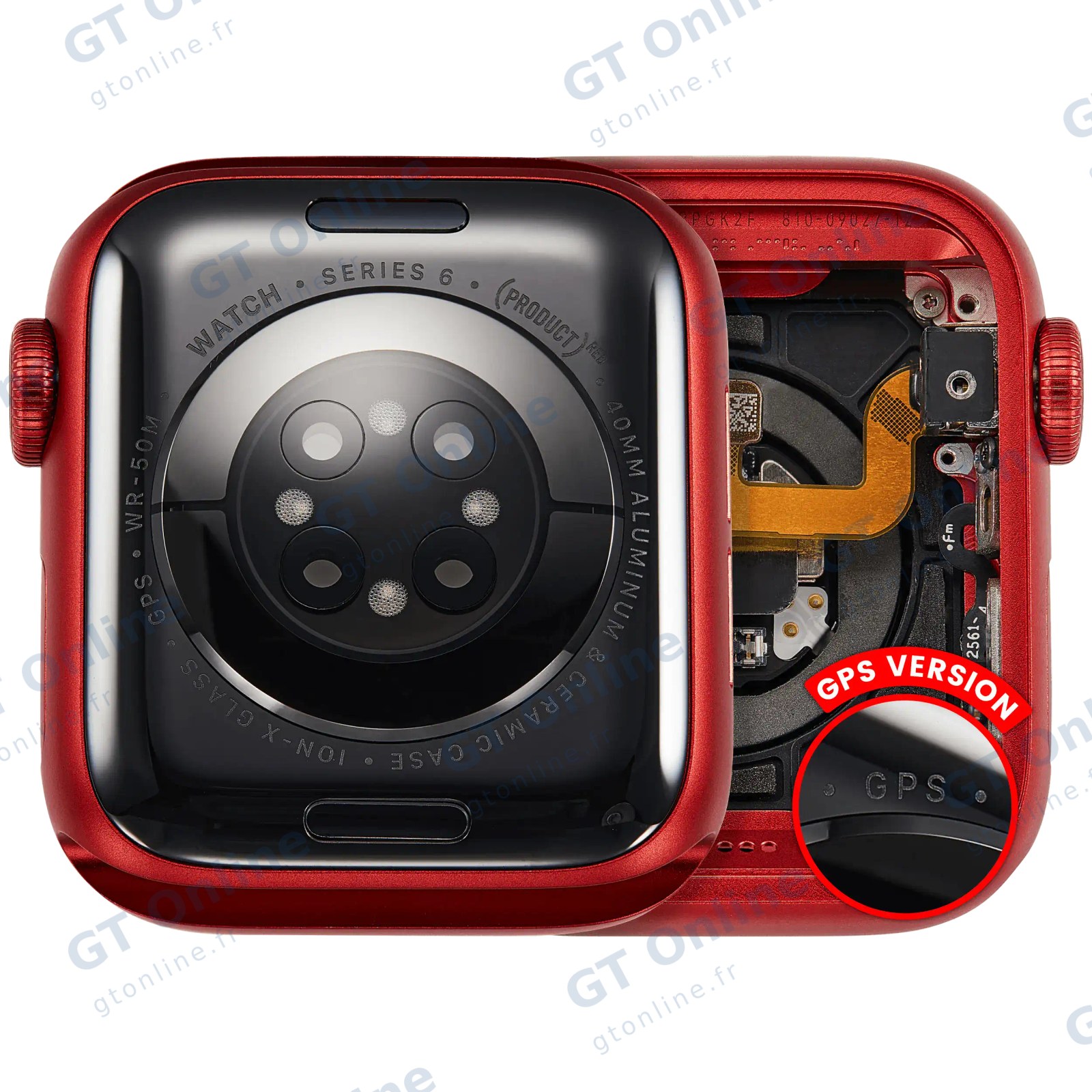 Châssis pour Apple Watch Series 6 (40MM) (origine d'occasion — grade A, version GPS, Aluminum / Red)