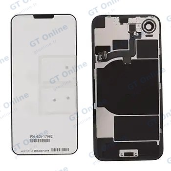 Vitre arrière avec MagSafe, NFC et nappe flash pour Apple iPhone 16e (origine, blanc)