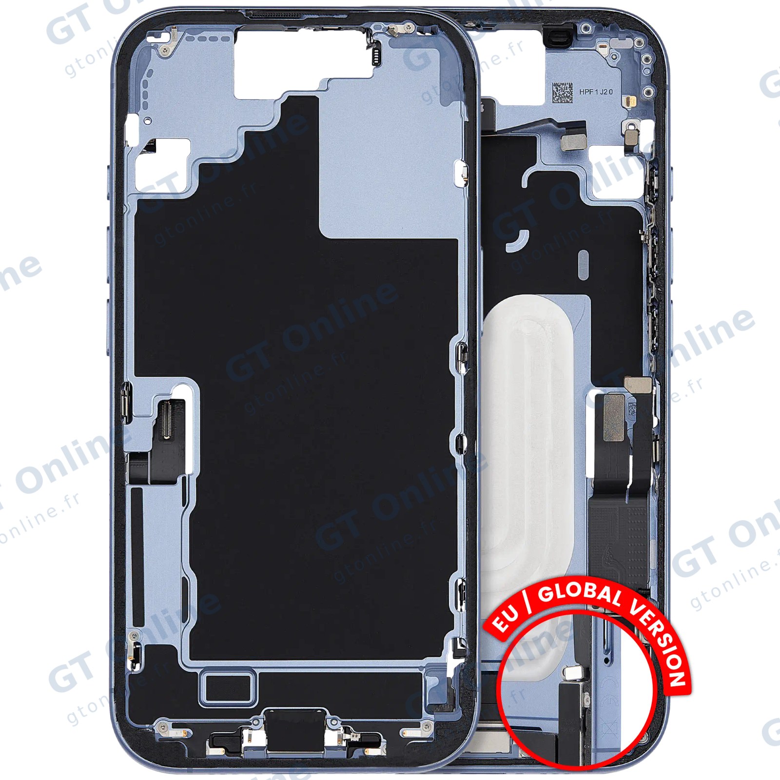 Châssis pour Apple iPhone 17 (version EU, origine d'occasion — grade A, Mist Blue)