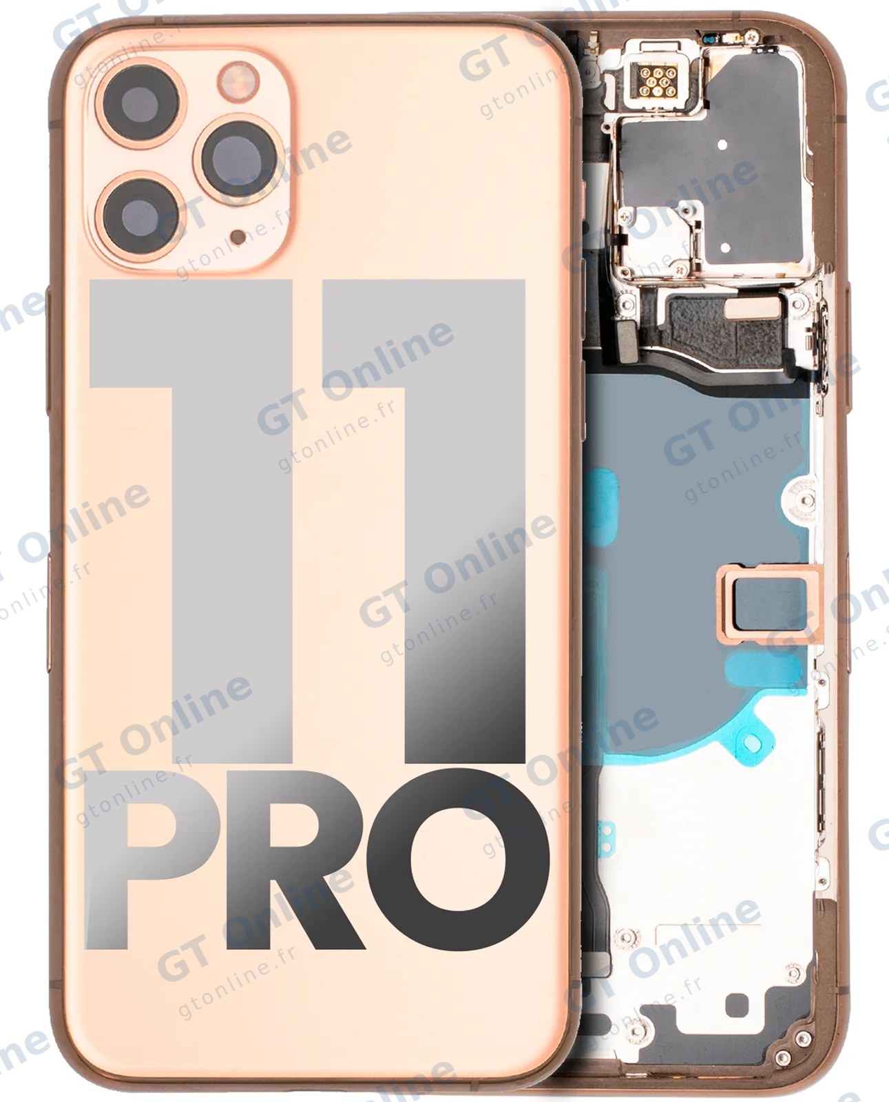 Châssis pour Apple iPhone 11 Pro (origine d'occasion — grade B, or)