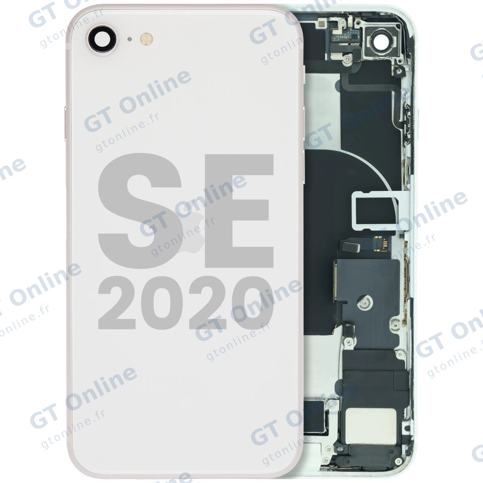 Châssis pour Apple iPhone SE (2020) (origine d'occasion — grade A, blanc)